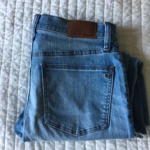 Madewell Step Hem Cali Demi boot jeans, 28T.